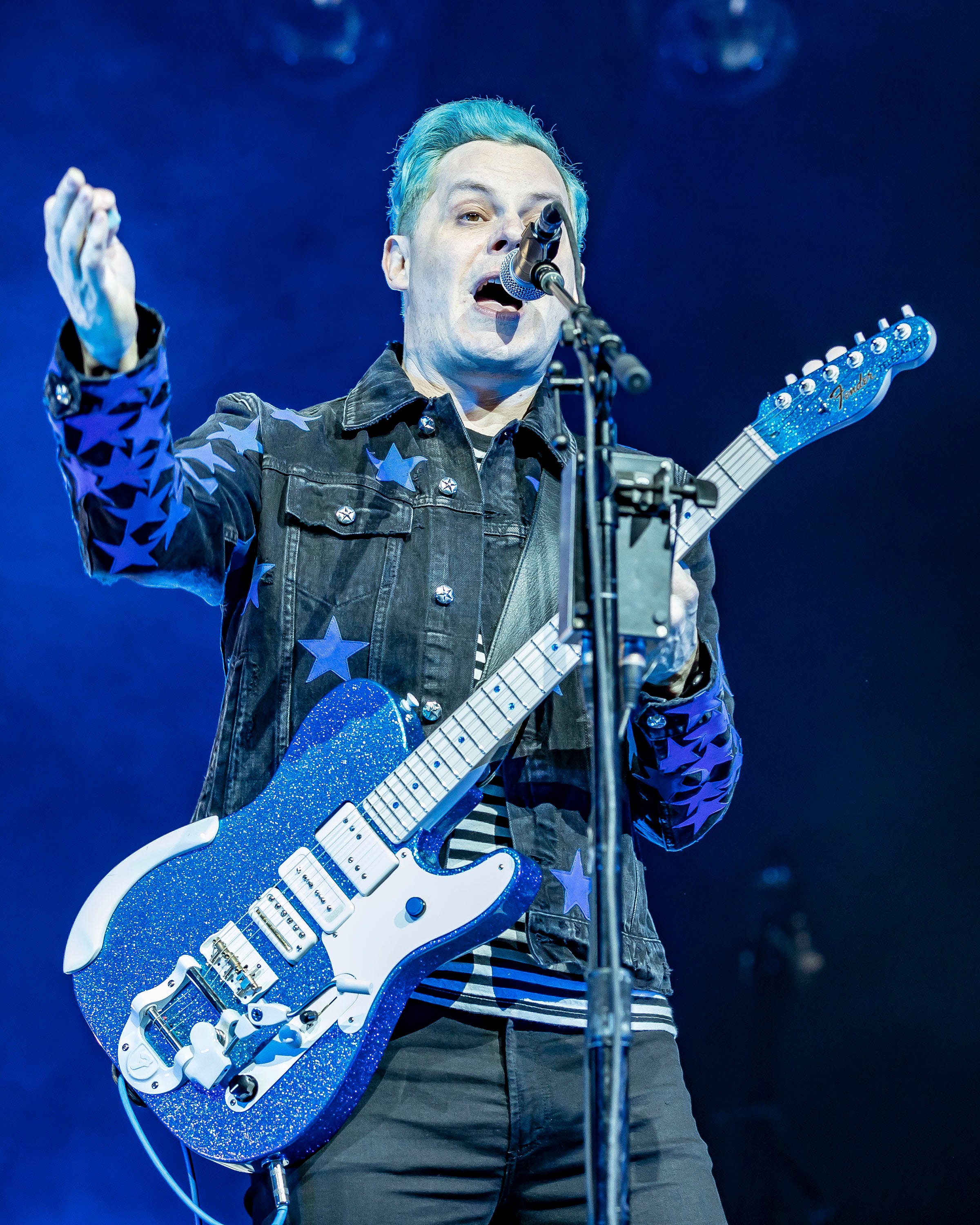 Jack White performs during the bands Supply Chains Issues Tour at the Masonic Temple on April 8, 2022 in Detroit, Michigan.