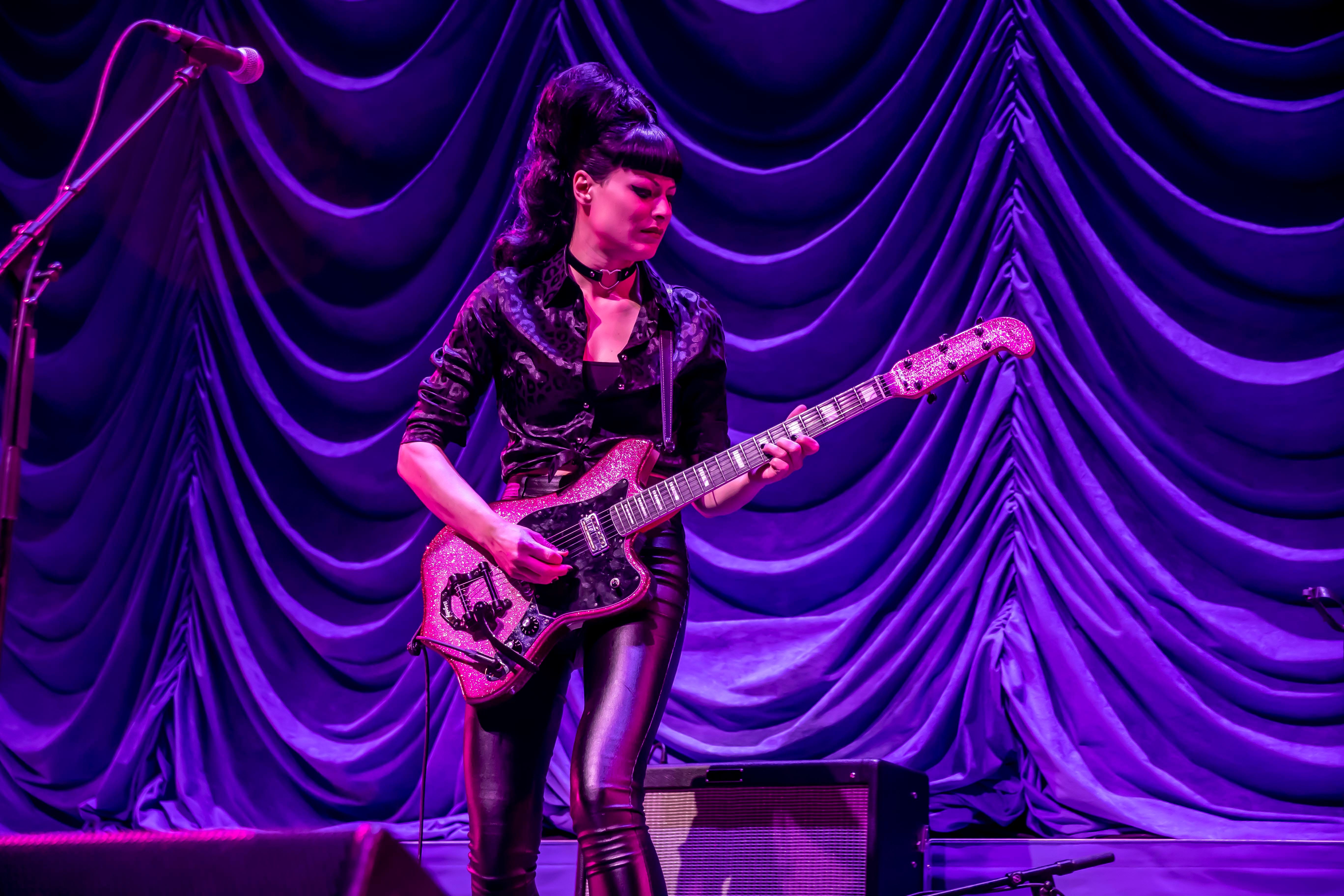 Olivia Jean performs at the historic Masonic Temple before Jack White’s new Supply Chains Issues Tour on April 8, 2022 in Detroit, Michigan. (Photo by Dave Reginek-Special to The Detroit News)