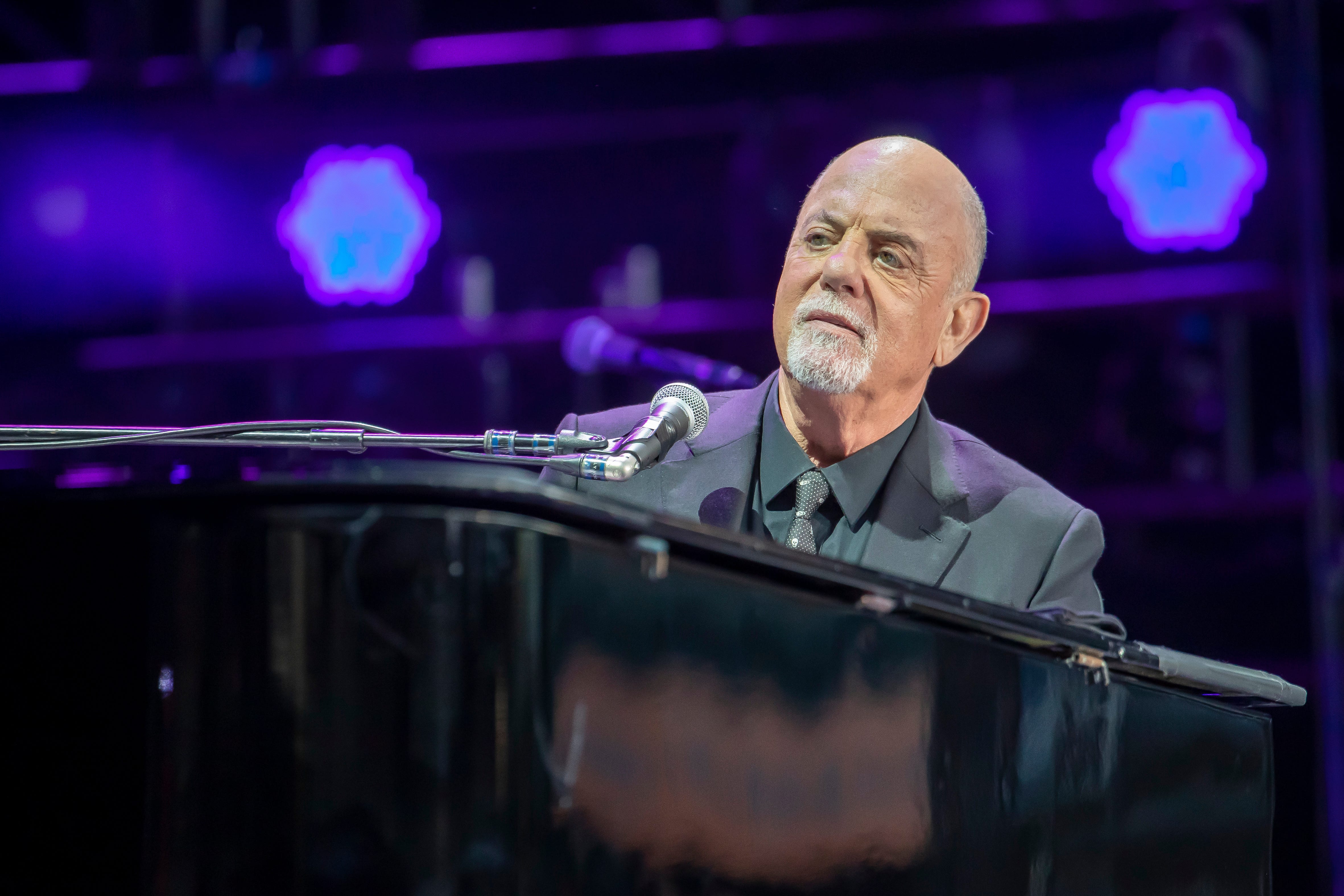 Billy Joel performs at Comerica Park in Detroit.