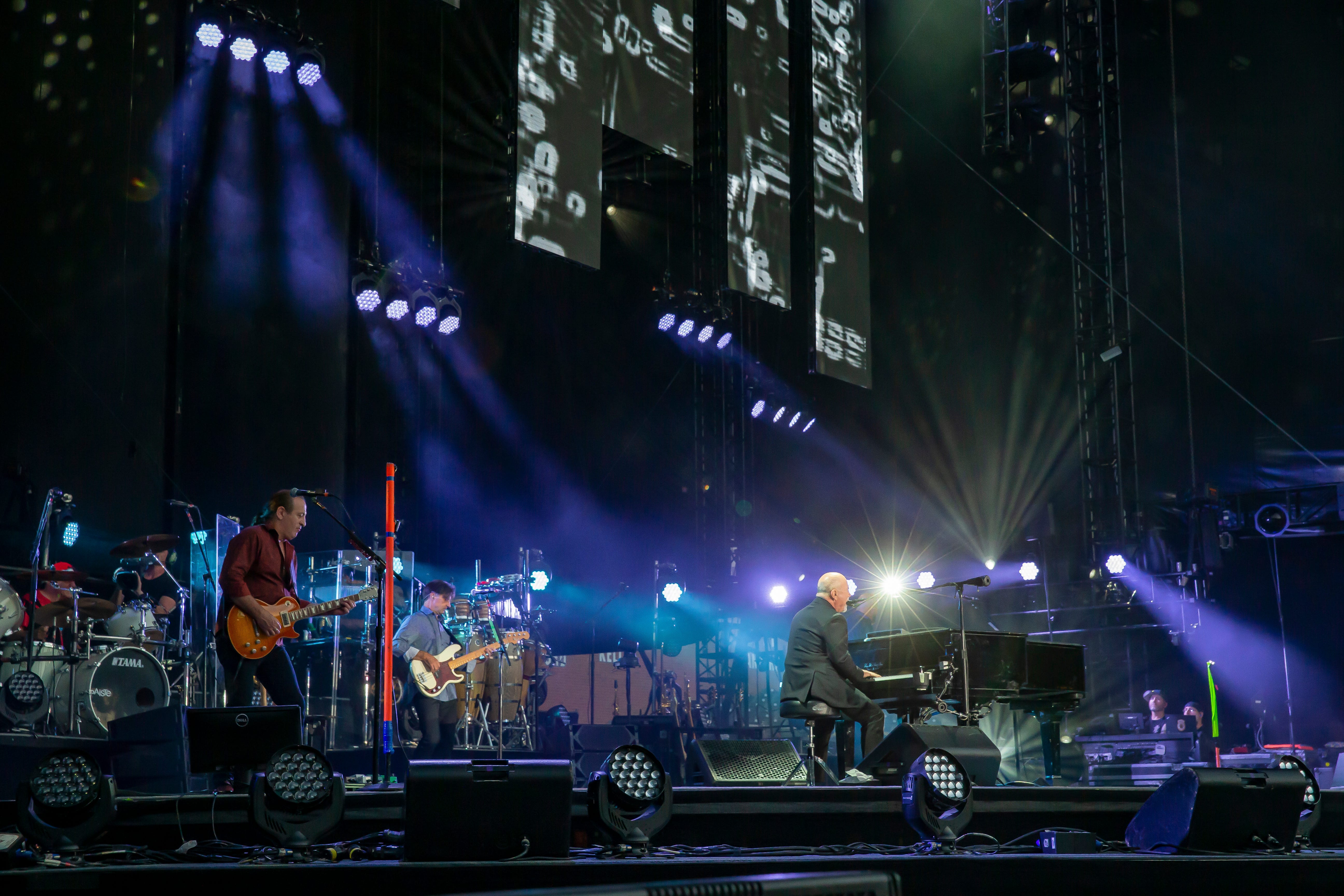Billy Joel and his band perform at Comerica Park in Detroit.